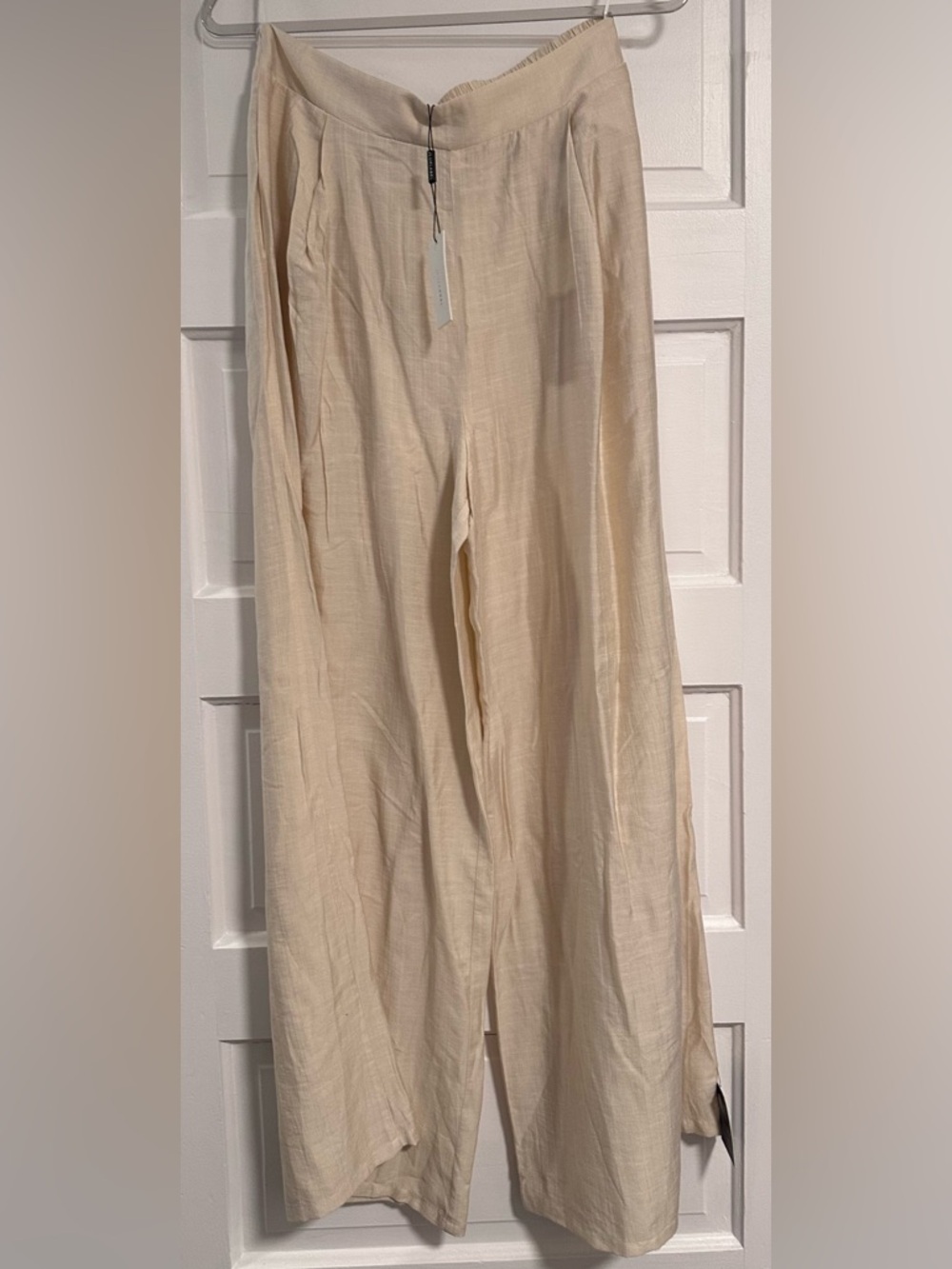 JLUXLABEL Cream Wide Leg Pants - Picture 12 of 12